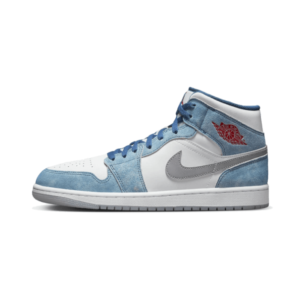 Air Jordan 1 Mid French Blue Fire Red