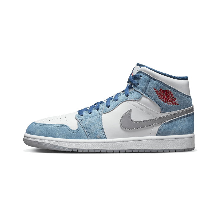 Air Jordan 1 Mid French Blue Fire Red