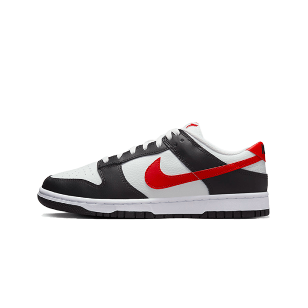 Nike Dunk Low Black White Red