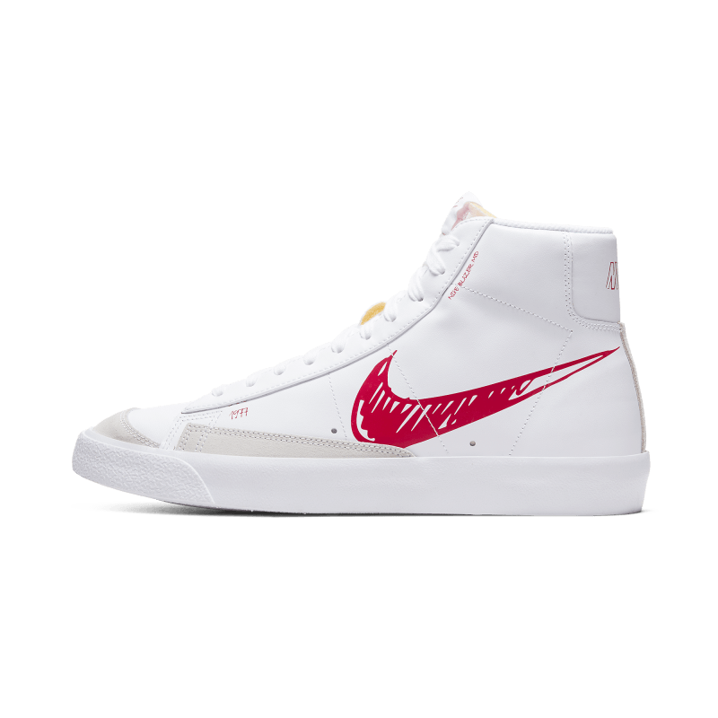 Nike Blazer Mid Sketch Red Swoosh