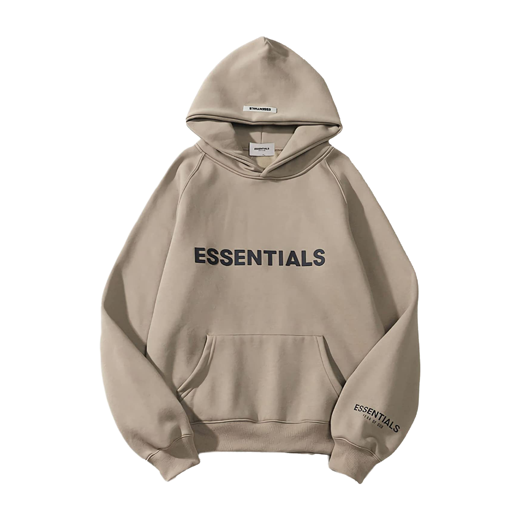 Fear of God Essentials Hoodie Applique Logo Khaki