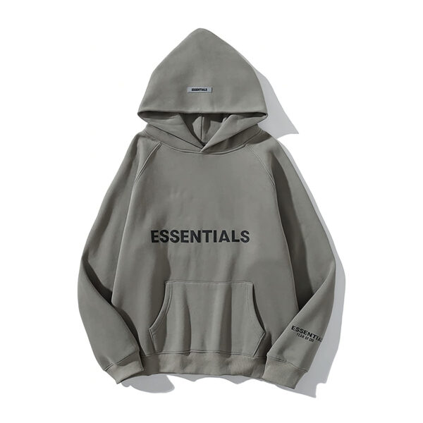 Fear of God Essentials Hoodie Applique Logo Gray